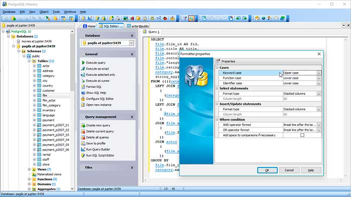 PostgreSQL Maestro 2021